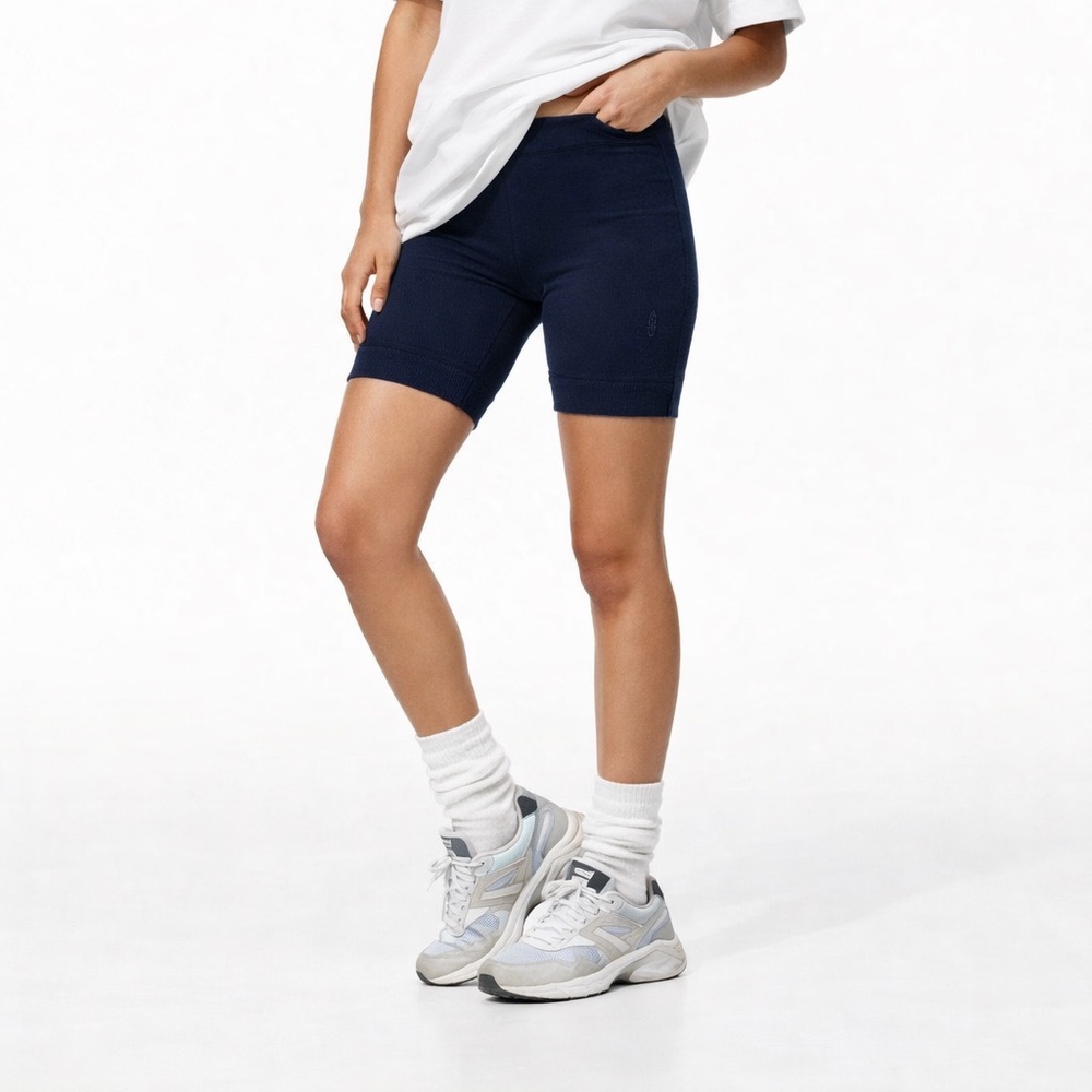 Free People Movement Bike Shorts Navy Blue Size Medium